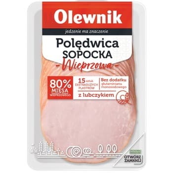 Polędwica sopocka wieprzowa plastry 200 g Olewnik