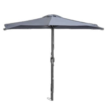 Półokrągły parasol ogrodowy Falkon grafitowy Mirpol