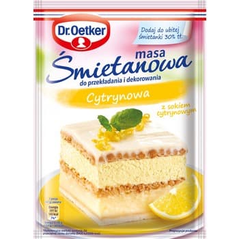 Dr. Oetker Masa śmietanowa cytrynowa 70g
