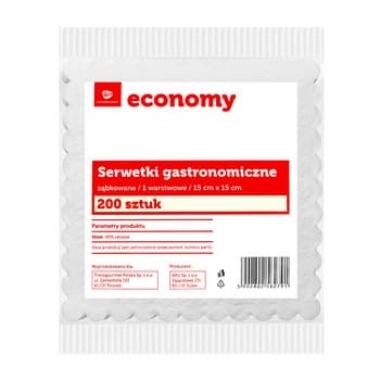 TGE/ TOPS Serwetki gastronomiczne ząbkowane 15x15 cm, 200 sztuk