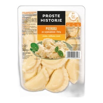 Proste Historie Pierogi ze szpinakiem i fetą 360g