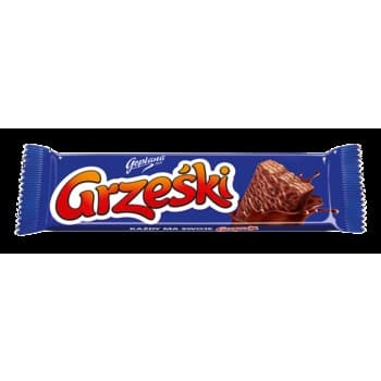 Grześki Wafel przekładany kremem kakaowym w czekoladzie 36 g