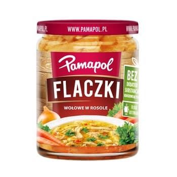 Flaczki wołowe w rosole długo gotowane 500g Pamapol