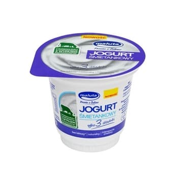 Jogurt Śmietankowy 9% tł. bez laktozy 220g MALUTA