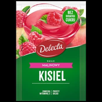 Kisiel smak malinowy 38g Delecta