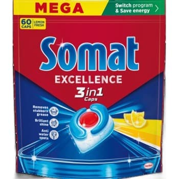 Somat Kapsułki do zmywarki 3in1 Lemon 60 szt.