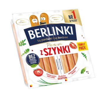 Parówki Berlinki z Szynki 360g