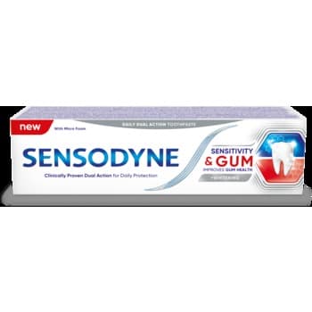 Sensodyne Nadwrażliwość i Dziąsła Whitening wybielająca pasta do nadwrażliwych zębów, 75 ml