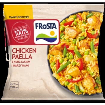 Chicken paella. Danie z kurczakiem po hiszpańsku FRoSTA 450 g