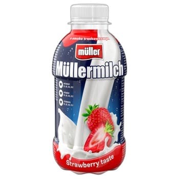 Napój mleczny Müllermilch o smaku truskawkowym 400g