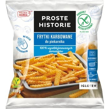 Proste Historie - Frytki karbowane do piekarnika 450G