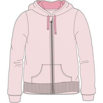 Bluza damska z kapturem BASIC różowa XS