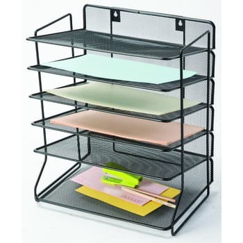 Sorter na dokumenty Q-CONNECT Office Set metalowy 6 półek czarny