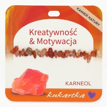 Bransoletka BRA-049 Kreatywność & Motywacja (karneol)