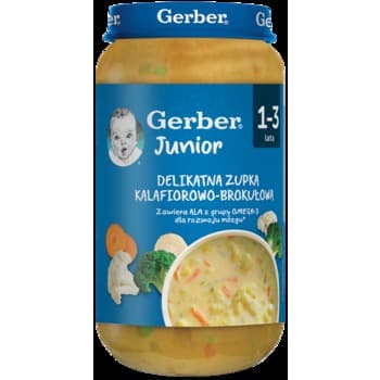 Gerber Delikatna zupka kalafiorowo-brokułowa 250g