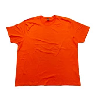 T-shirt męski pomarańczowy L