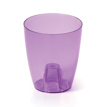 Osłonka storczykowa COUBI DUOW130P śr. 13 cm fioletowy transparent