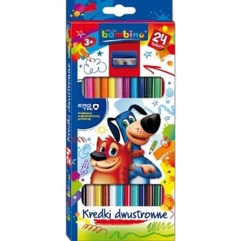 Kredki ołówkowe dwustronne 12 kolorów