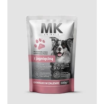 MK ANIMALS Saszetka dla psów z jagnięciną 500 g
