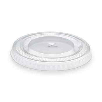 Przykrywki wypukłe PET z otworem na słomkę do kubków 78mm|50 szt.|SERVIPACK|Guillin
