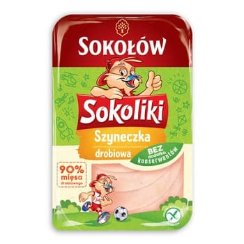 Szyneczka drobiowa plastry 100 g Sokoliki