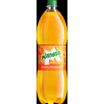 Mirinda Napój gazowany o smaku pomarańczy 1,5 l kaucja