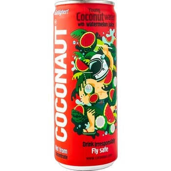 Woda kokosowa z młodego kokosa z sokiem arbuzowym 320 ml