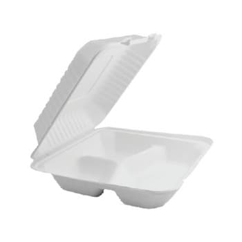 Huhtamaki menubox 3-dzielny z pulpy 23x20cm 50szt
