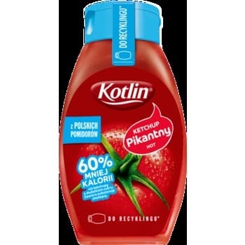 Kotlin Ketchup pikantny 60% mniej kalorii 420 g