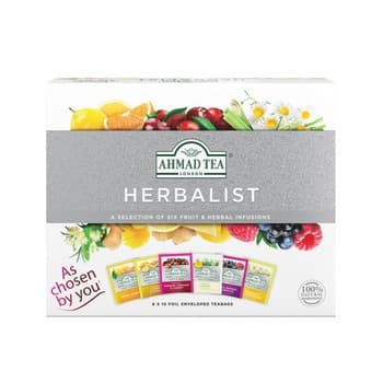 Ahmad Tea London Herbalist Mieszanka herbat owocowo-ziołowych 115 g (10x1,5 g, 50x2 g)