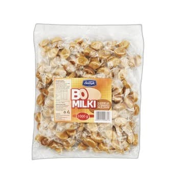 Bałtyk BoMilki Karmelki o smaku mlecznym 1000g