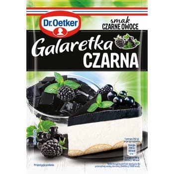 Dr. Oetker galaretka czarna smak czarne owoce 70 g