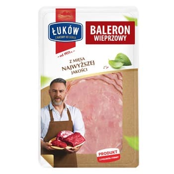 Baleron wieprzowy plastry 100 g Łuków
