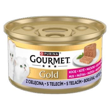 GOURMET GOLD KITTEN - Mus dla kociąt z cielęciną 85g