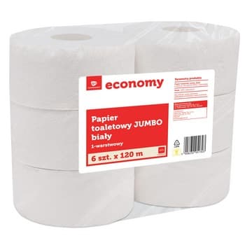 TGE papier toaletowy jumbo biały 6x120 metrów
