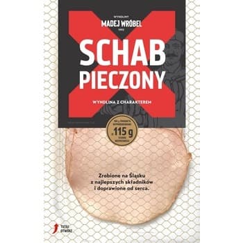 Schab pieczony plastry 90 g Madej Wróbel