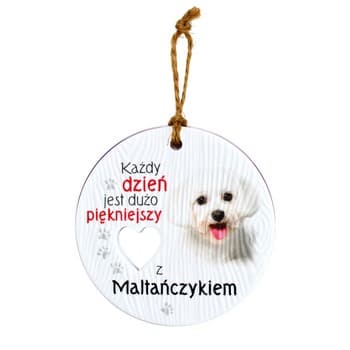 Ceramiczna zawieszka CEZ-107 Maltańczyk