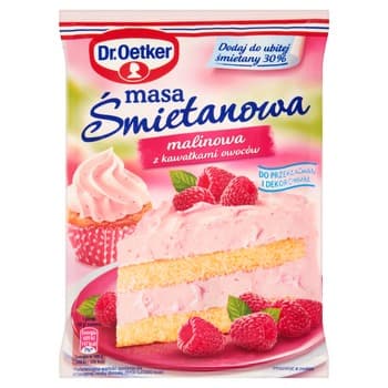 Dr. Oetker Masa Śmietanowa Malinowa 86 g
