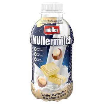 Napój mleczny Mullermilch Biała Czekolada/ Orzechy Makadamia 400g