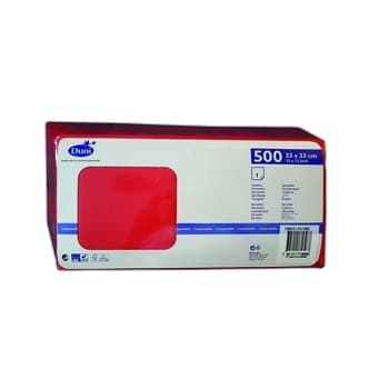 Duni Serwetki 1 warstwowe 33x33 cm Czerwony 500 szt..