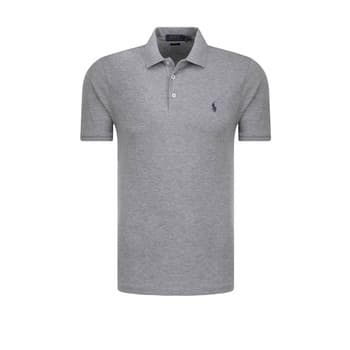 Polo męskie ralph lauren slim fit szara L