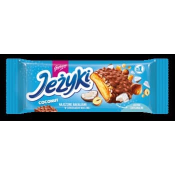 Jeżyki Kokos ciastka w czekoladzie mlecznej 140 g