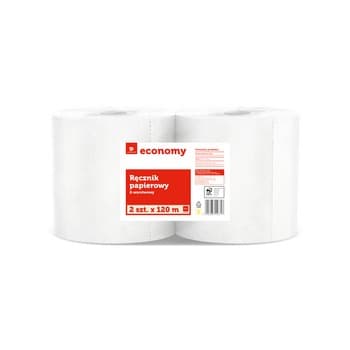 TG ECONOMY Ręcznik papierowy 2W 100 % celuloza 2 x 120m