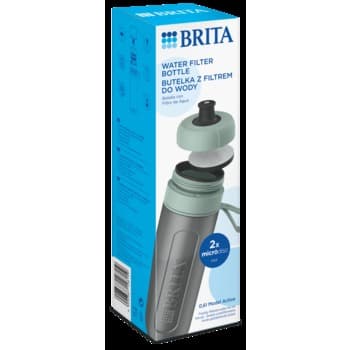 Butelka z filtrem BRITA Active 0,6 L Pastelowa zieleń + 2 filtry BRITA MicroDisc