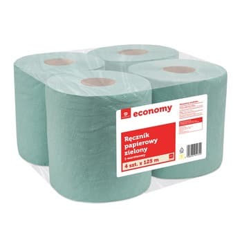 TGE ręcznik papierowy zielony 1-warstwowy 4x125 metrów