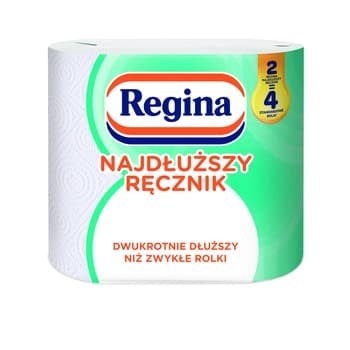 Regina Najdłuższy Ręcznik biały 2 rolki