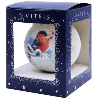 Vitbis Bombka szklana 100mm/1 zwierzątka