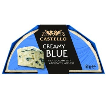 Castello Creamy Blue 150g Ser pleśniowy z przerostem niebieskiej pleśni.