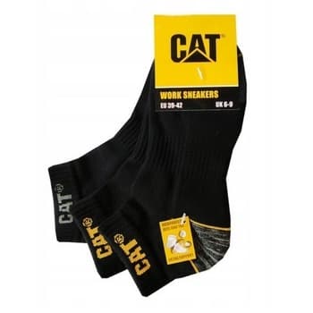 Skarpety cat work sneakers czarne 39-42