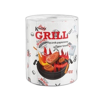 Kartika Ręcznik papierowy 1 rolka Grill 210 listków 3-warstwowy